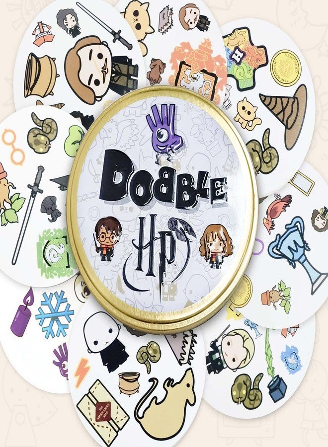 CoolShef لعبة بطاقات CoolShef Harry Dobbles | لعبة بطاقات 5 في 1 لتنمية الإدراك البصري | ألعاب مطابقة بطاقات دوبل ممتعة للأطفال والكبار، من عمر 6 سنوات فما فوق، من 2 إلى 8 لاعبين، مدة اللعب 10 دقائق - Image 5